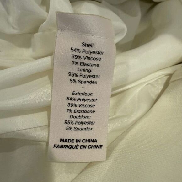 Cinq à Sept Cassaleigh Tie-Waist Sleeveless Dress White Back Zip Tulip Size 4 - Picture 10 of 15